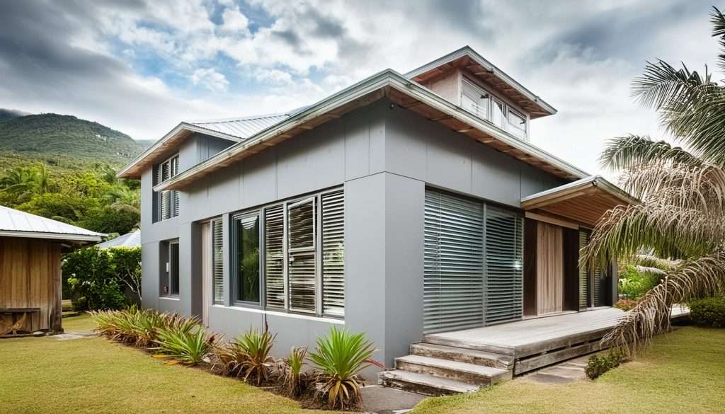 Maison moderne avec volet aluminium